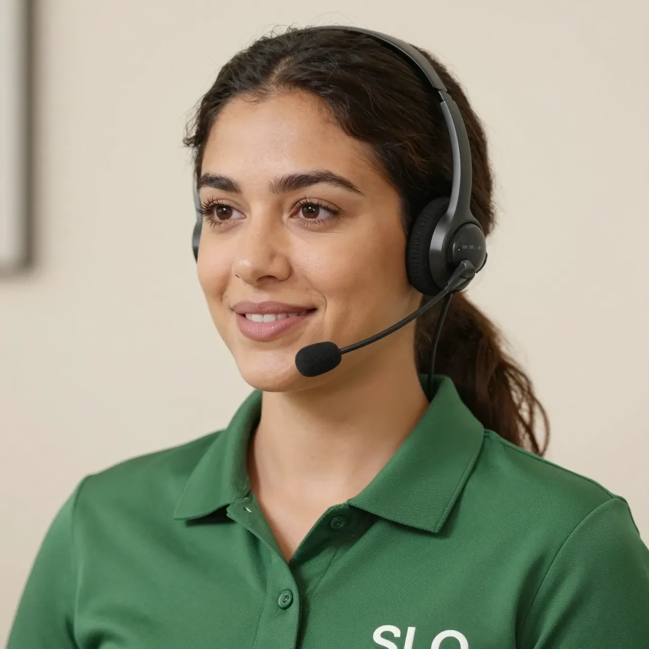 Friendly team member answering the phone